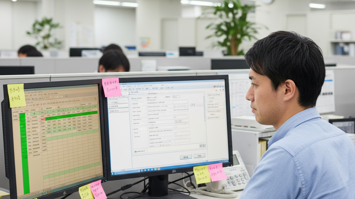 スプレッドシートと基幹システムの二重入力に追われる担当者
