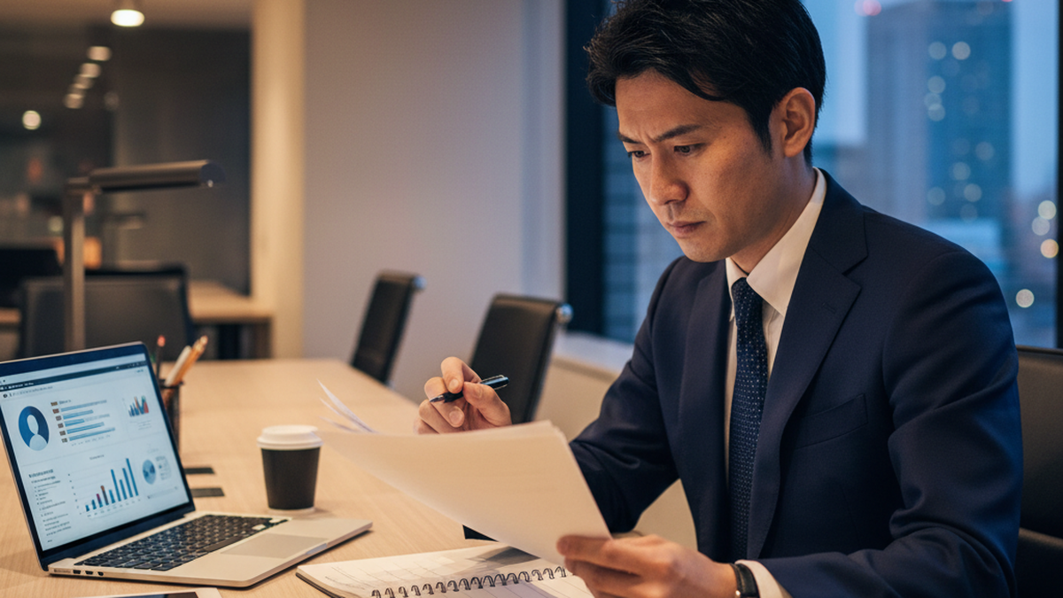 クロージング前の事前準備に集中する営業担当