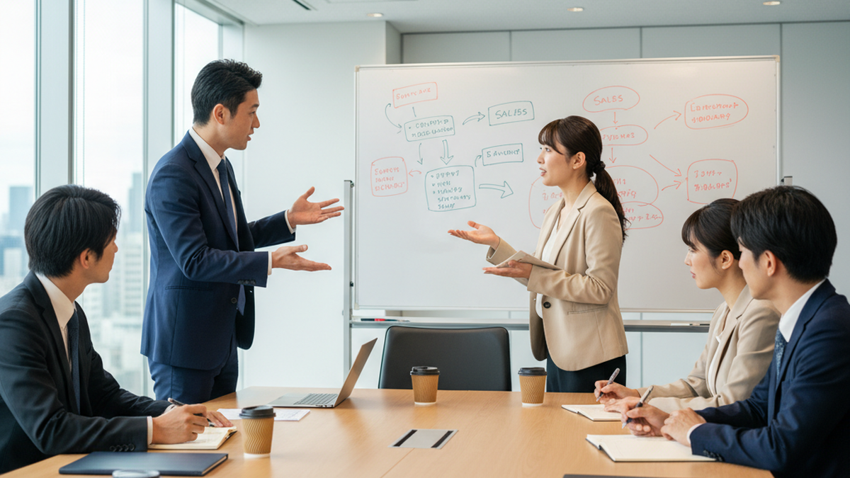 ロールプレイでクロージング力を磨くチーム研修