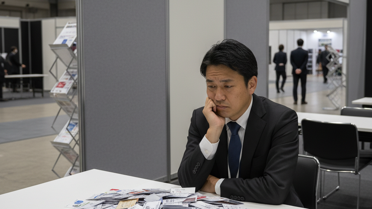 名刺は集まったが商談ゼロ——困惑する担当者