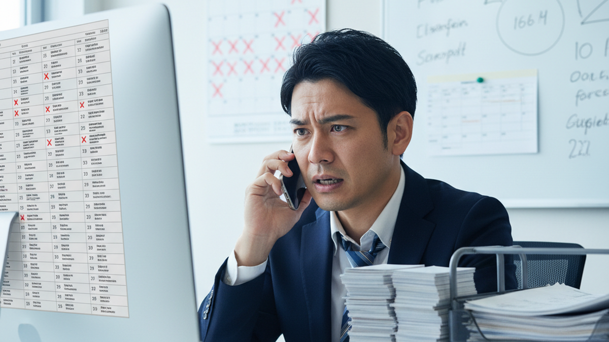 フォロー遅延で焦る担当者