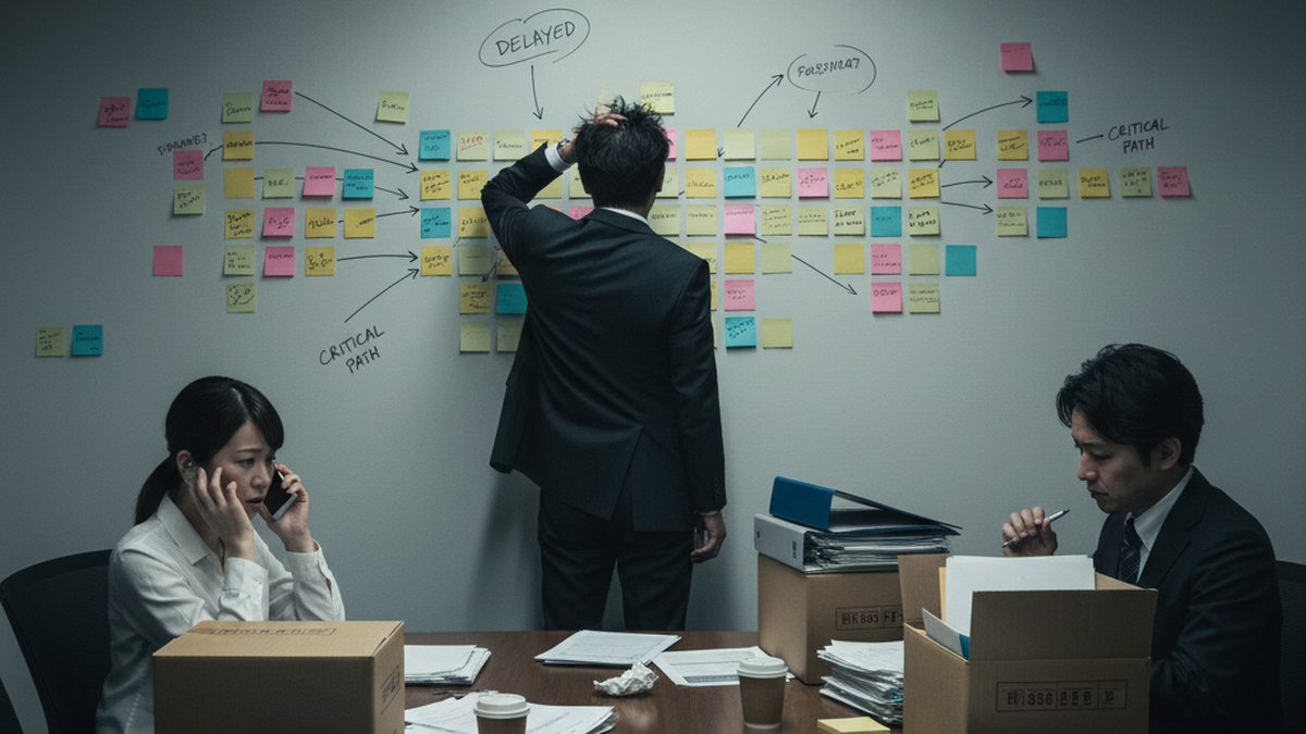 初動の体制構築が間に合わず混乱する現場