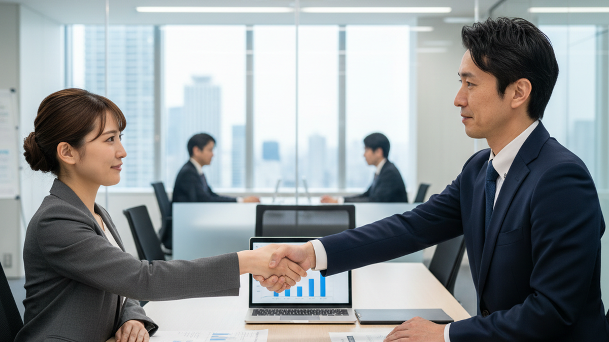 BPO活用 — 外注パートナーとの業務委託契約を結ぶビジネスシーン